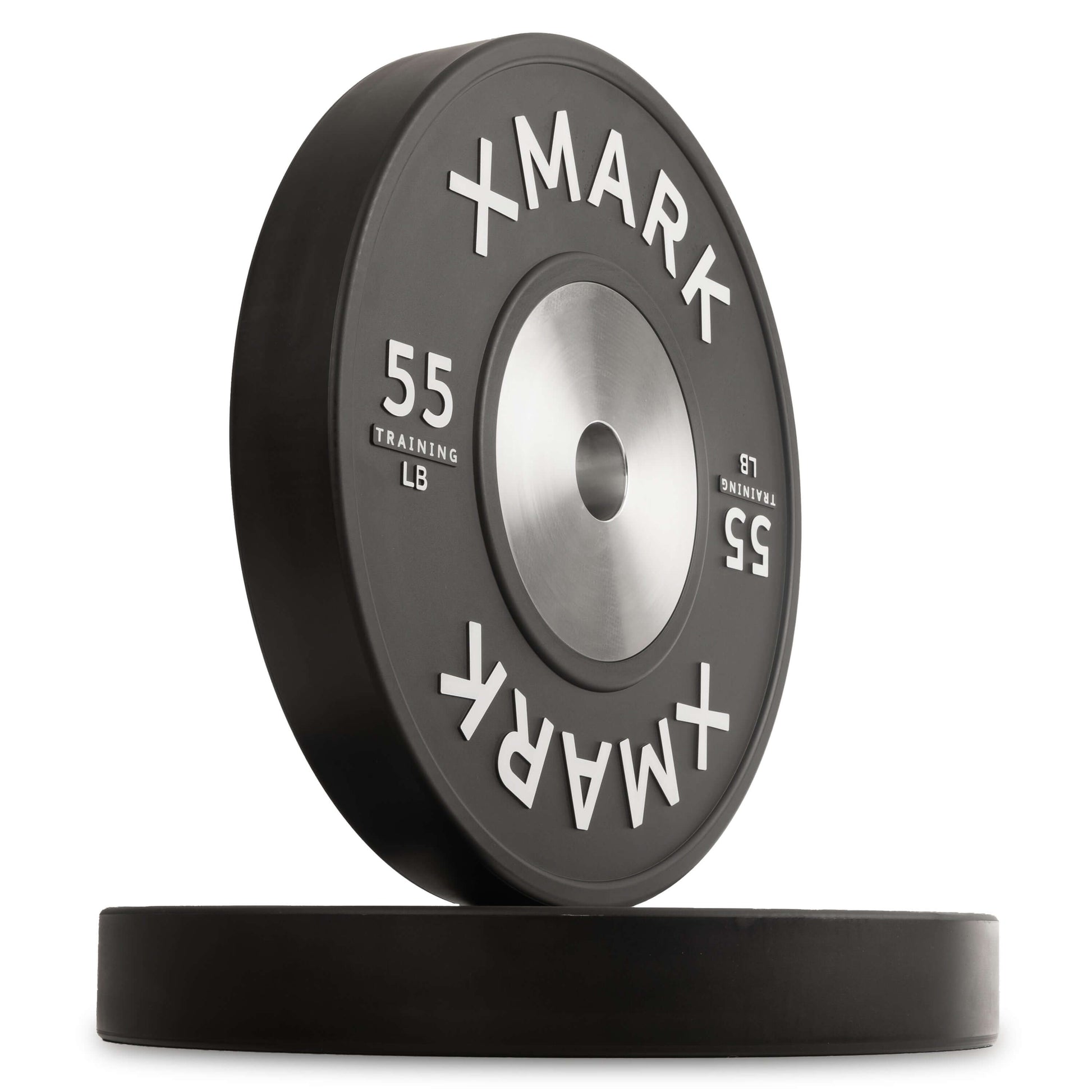 Black Premium IWF Training Bumpers LB Pairs and Sets with a 55 LB weight design by XMARK.