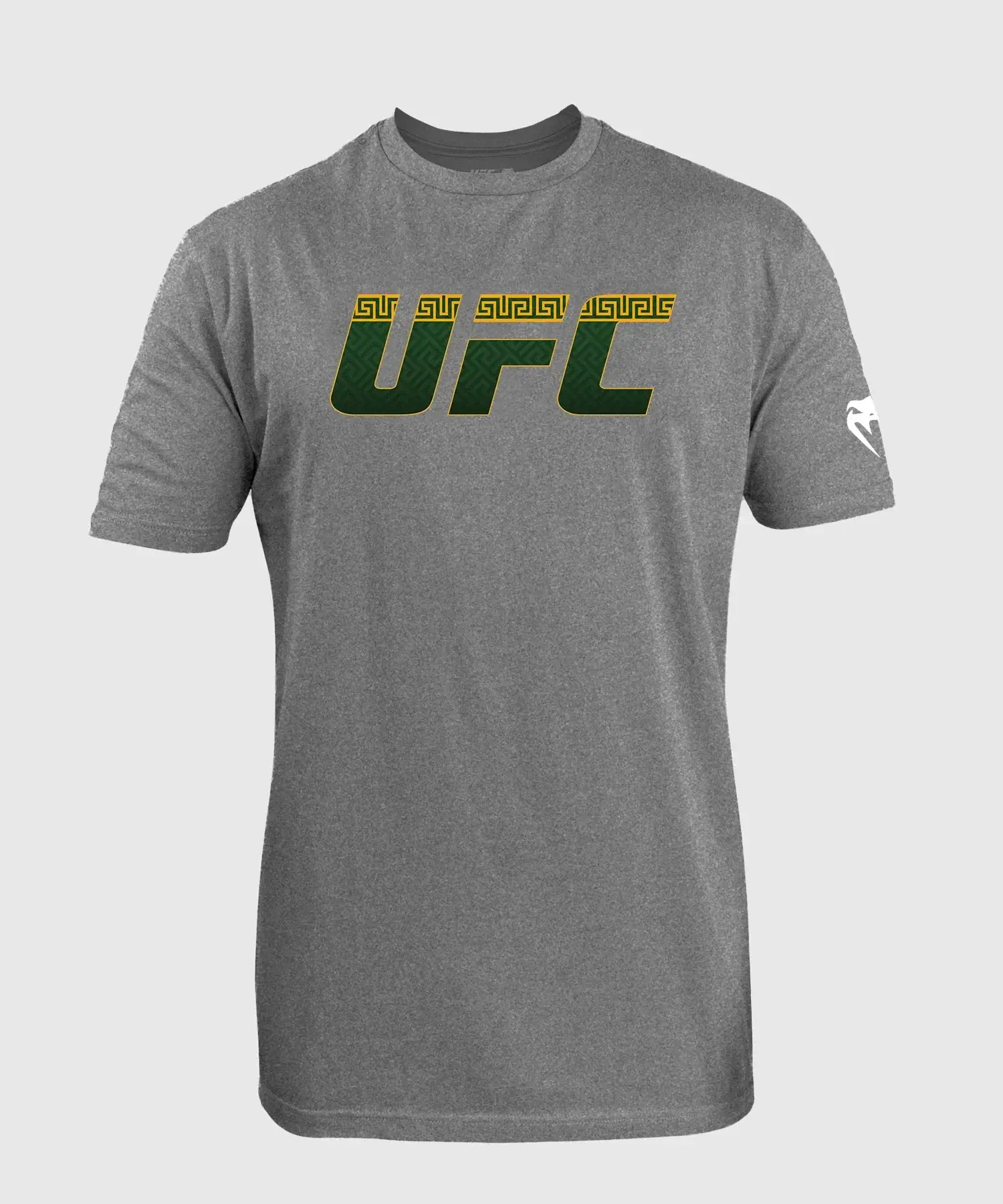 UFC Unrivaled Alexander Volkanovski T-Shirt displayed in gray color with bold UFC logo design.