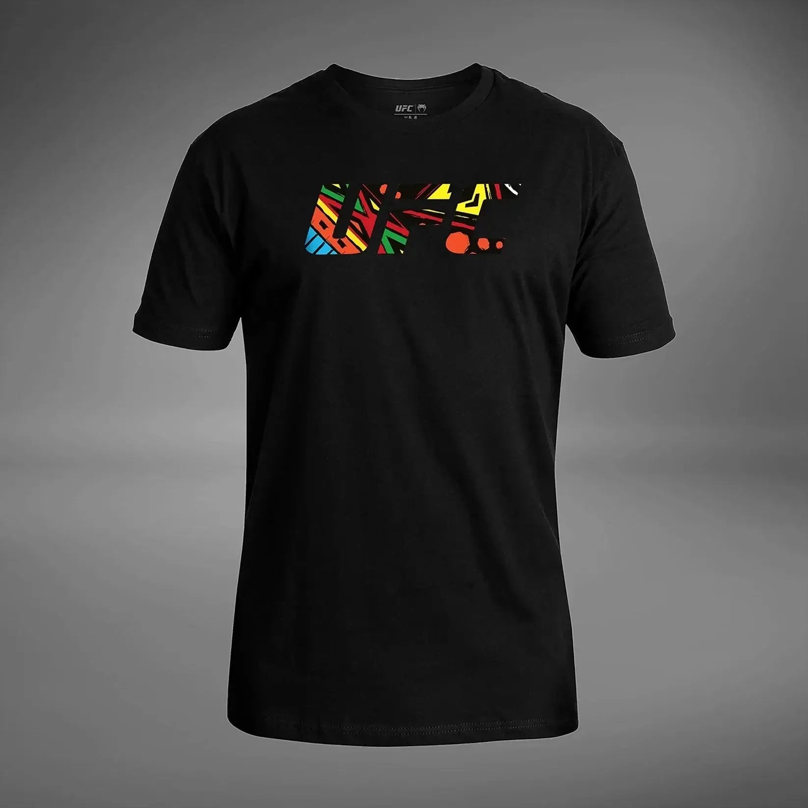 UFC Unrivaled Alex Pereira T-Shirt featuring colorful graphic design on a black background.