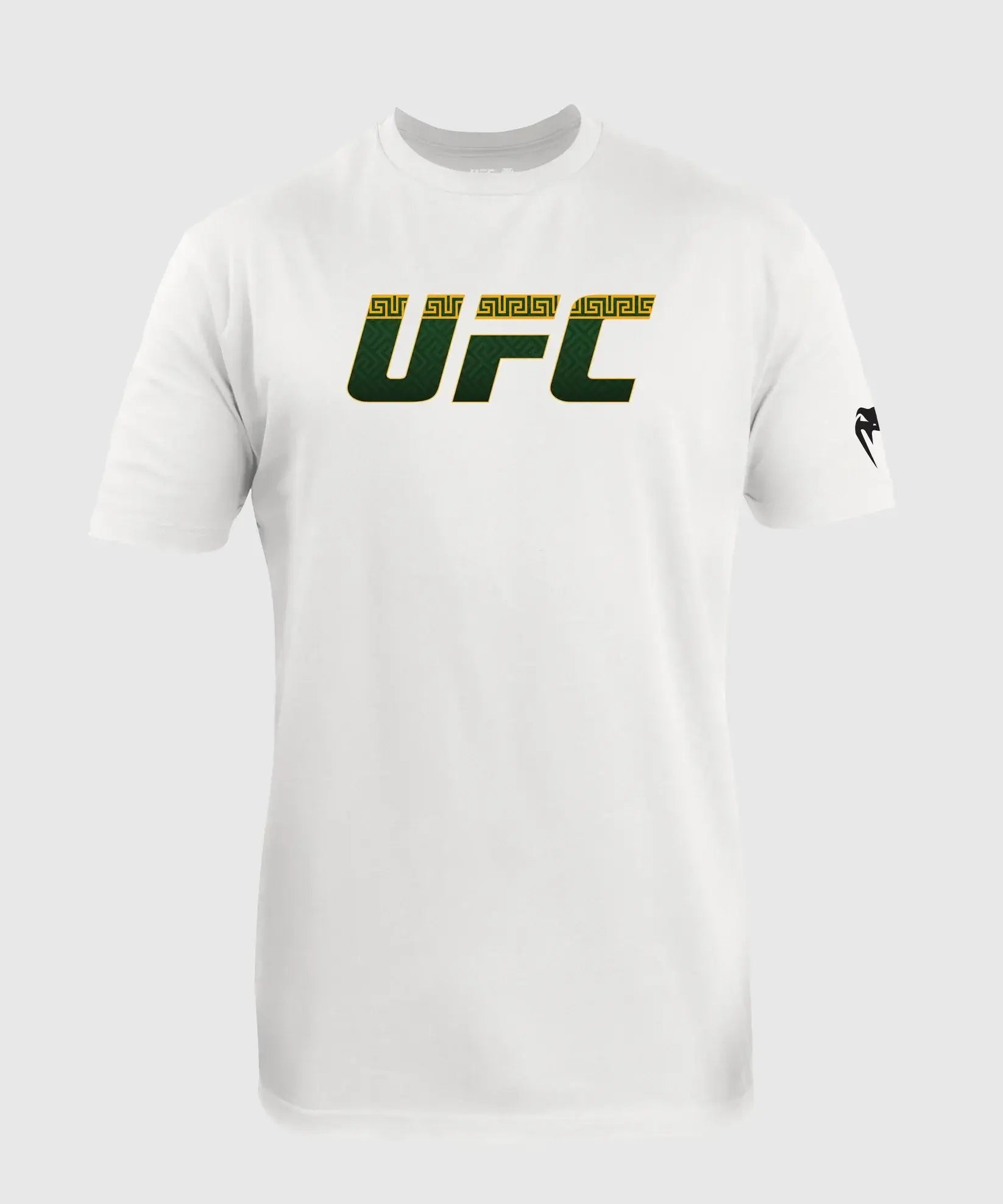 UFC Unrivaled Alexander Volkanovski T-Shirt featuring green UFC logo on a white background.