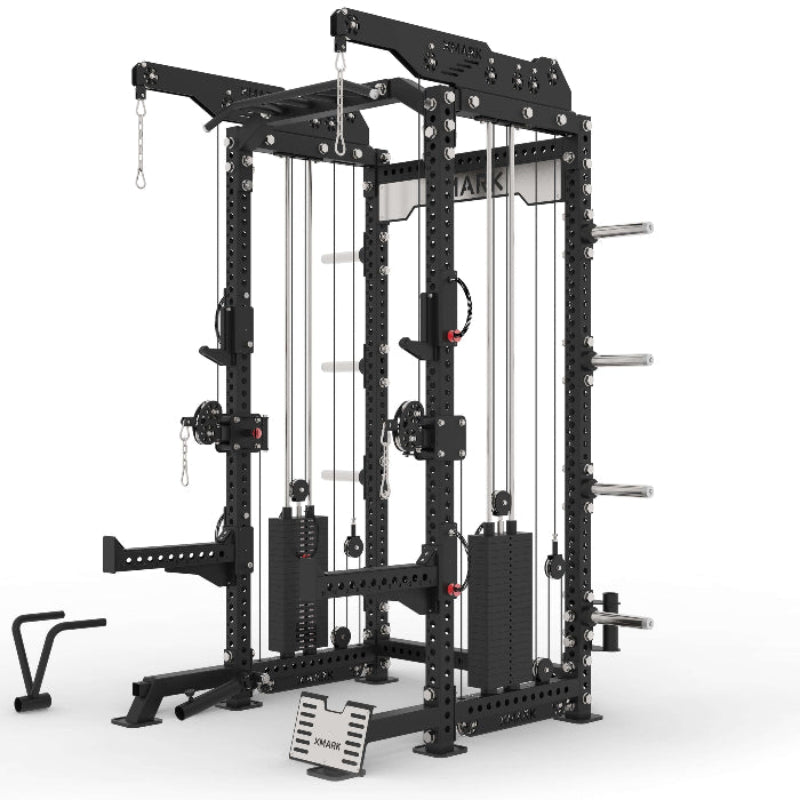 Commercial Half Rack Functional Trainer Dual 220-Pound Stacks