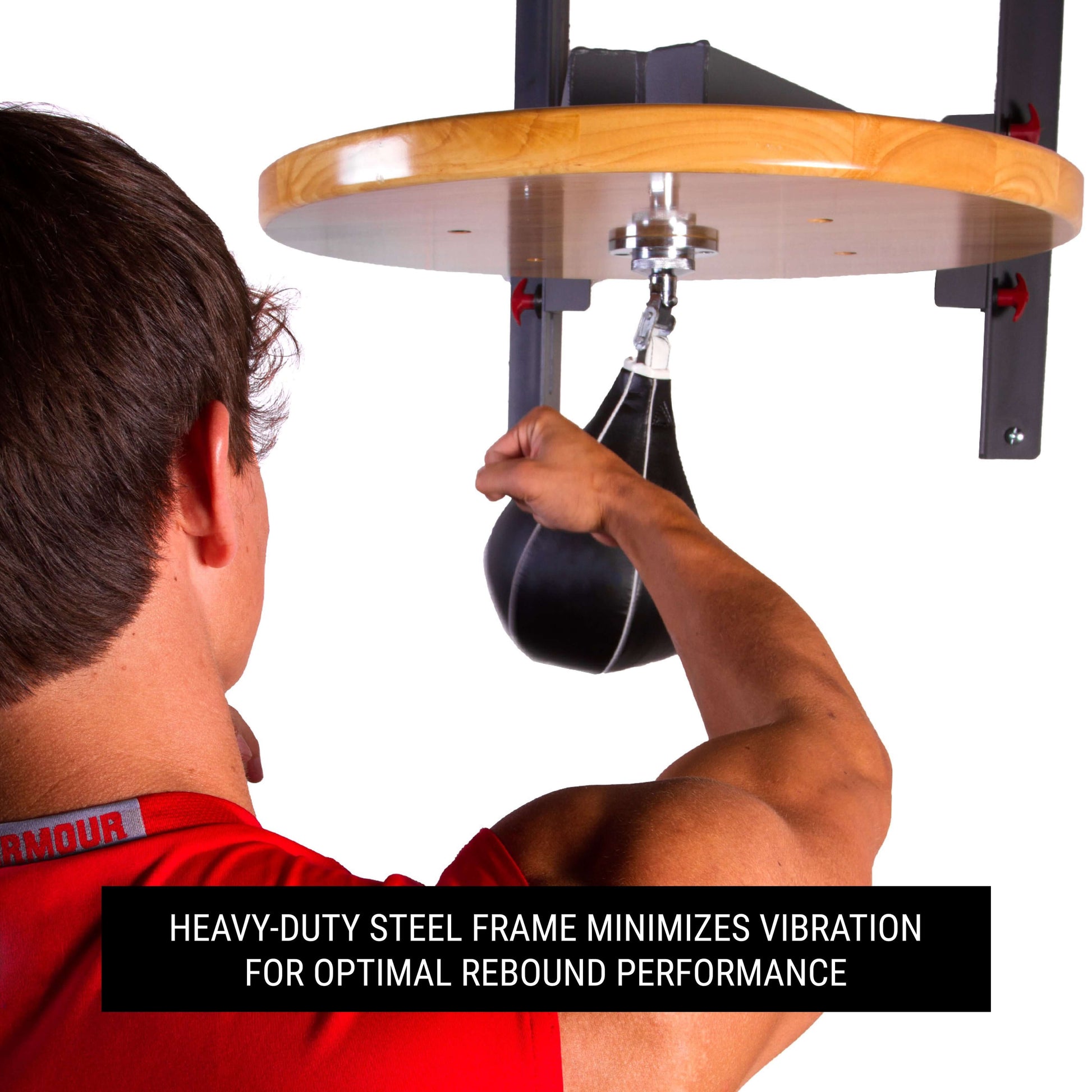 Professional Speed Bag Platform with Chain Swivel for MMA and Boxing with heavy-duty steel frame