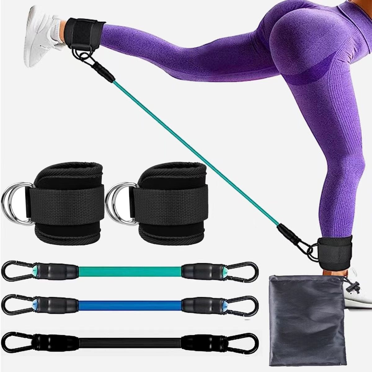Ankle Strap Resistance Bands Hip Leg Strength for enhancing workouts, featuring adjustable straps and portable design.
