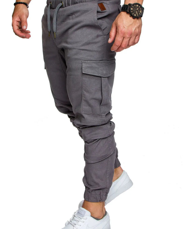 Men's Full Size Cargo Jogger with Drawstring Waistband Plus Size