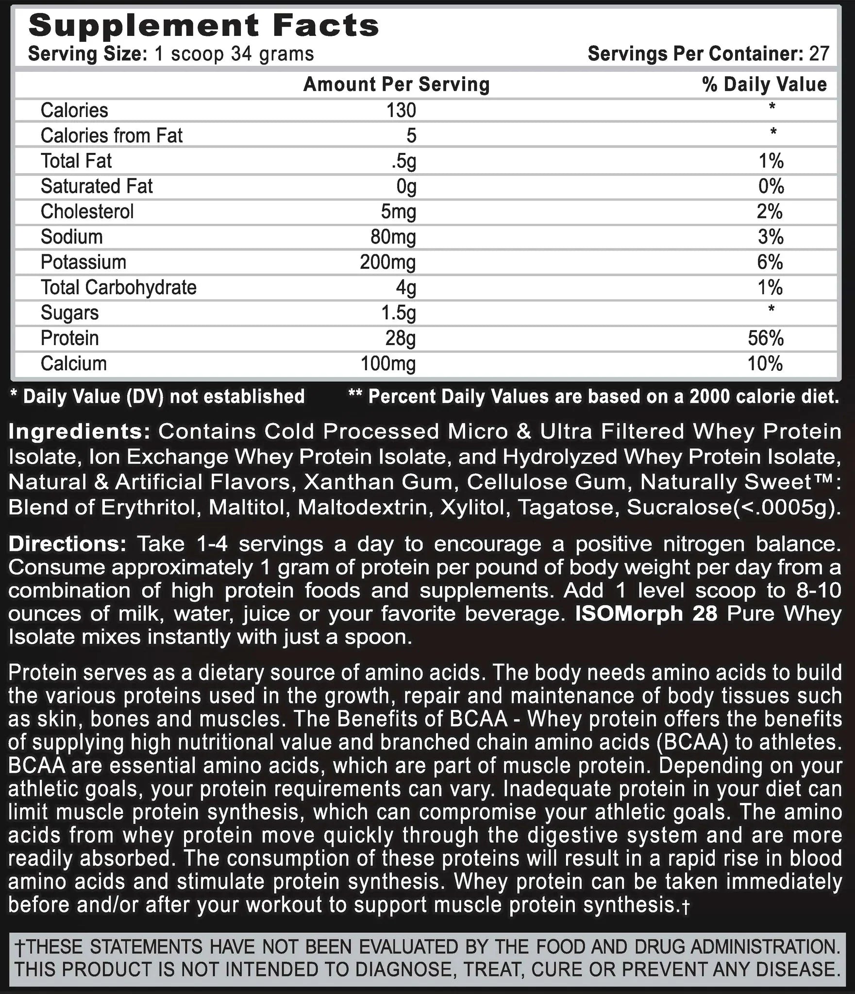 APS IsoMorph28 Whey Isolate