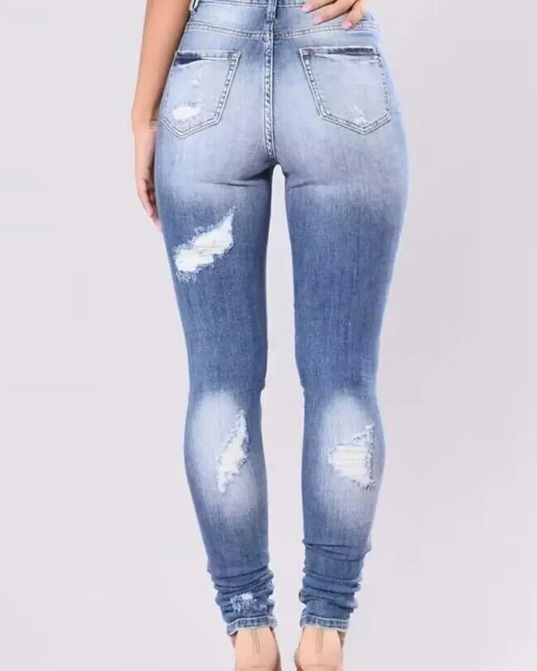 Full Size Distressed Skinny Jeans Plus Size