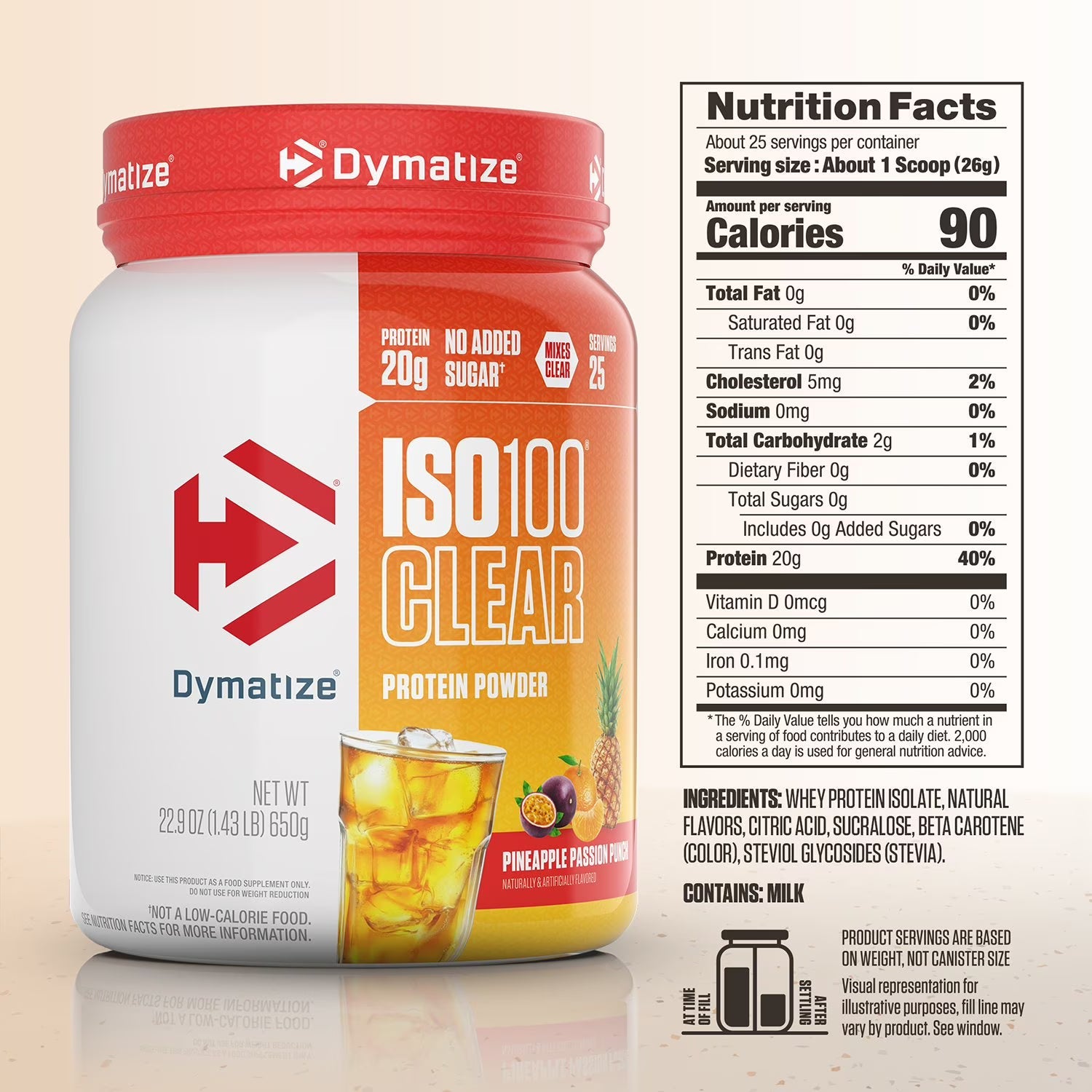 Dymatize ISO 100 Clear Protein Powder