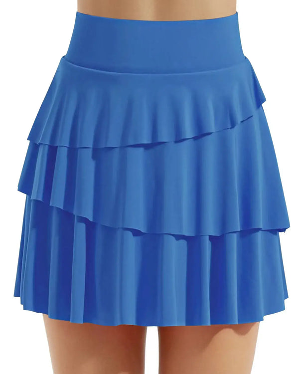 Tiered Ruffle Active Skort