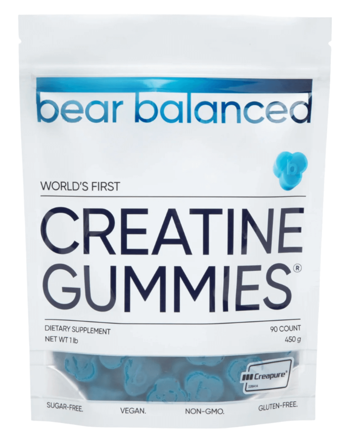Bear Balanced Creatine Gummies package, world's first creatine gummies with Creapure® for dietary supplementation.