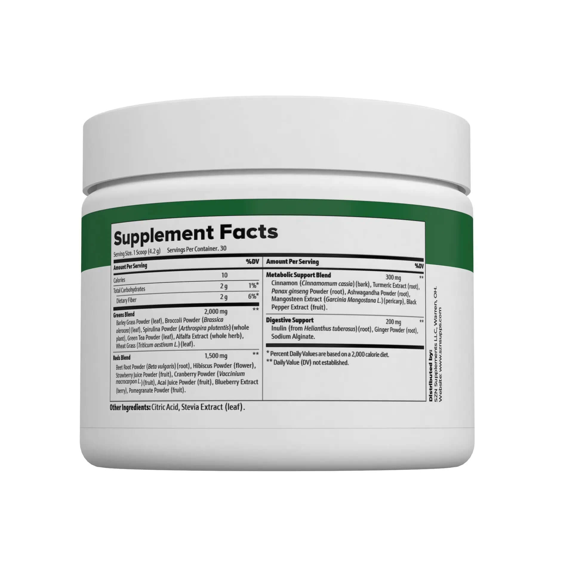 SZN Greens Superfood Powder