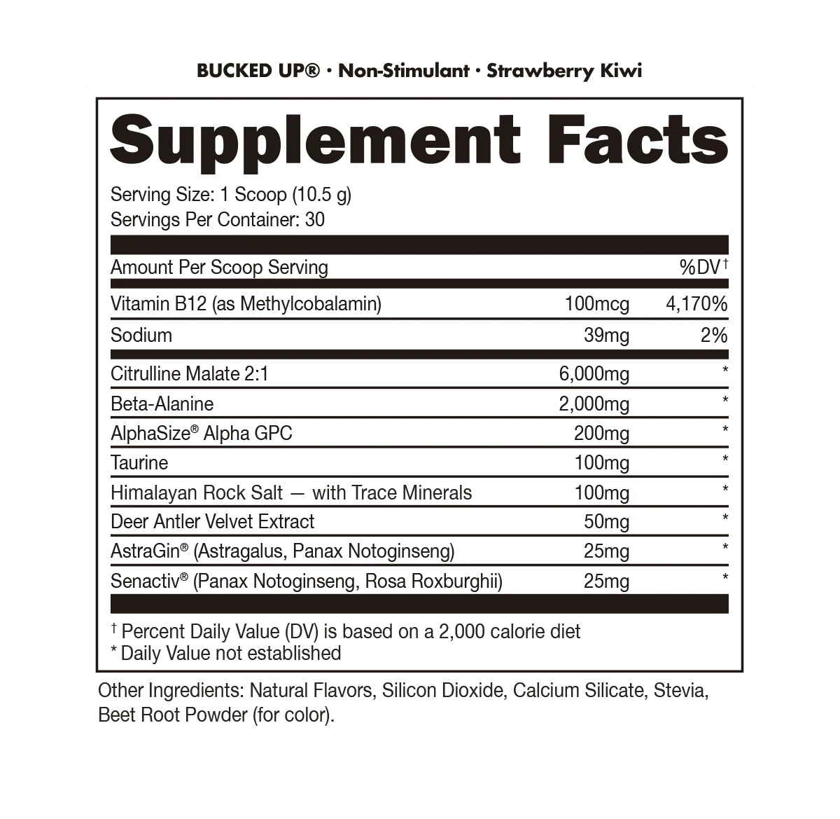 Bucked Up - Non-Stimulant Pre-Workout