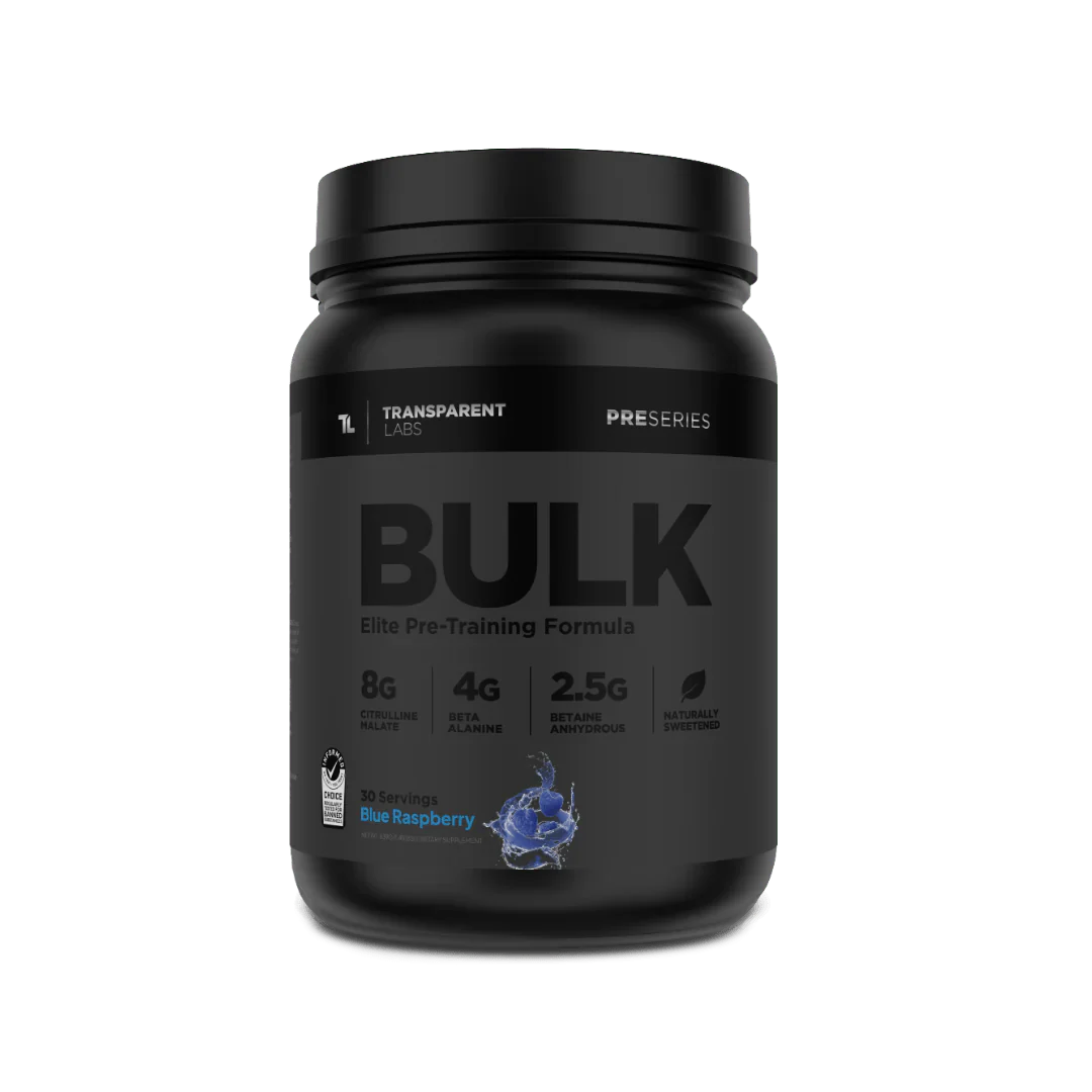 Transparent Labs Bulk Black Elite Pre Workout- 30 Servings