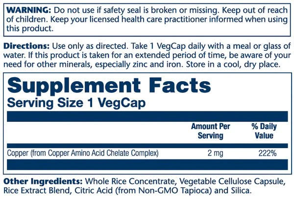 Copper 2mg