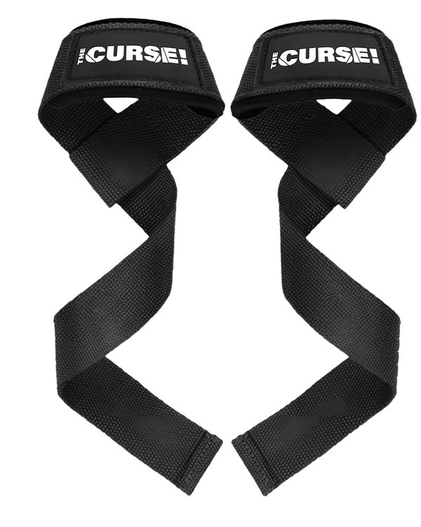The Curse Lifting Straps featuring neoprene wrist support for unbreakable grip and lifting intensity.
