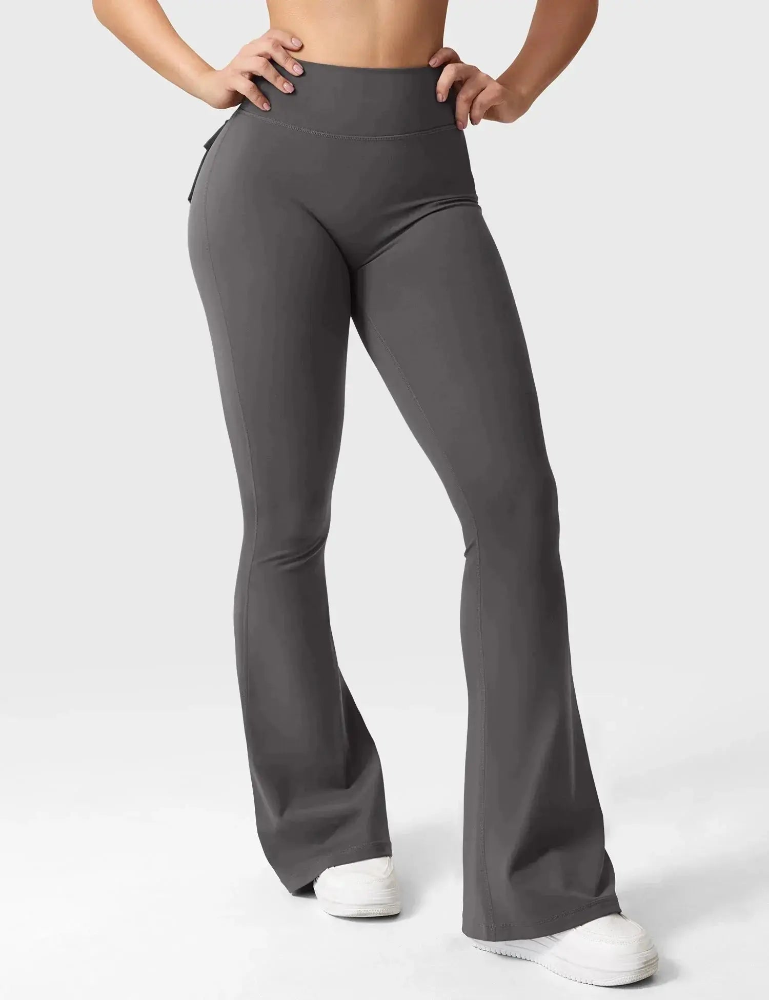 Flare High Waisted Flairé Leggings with Pockets