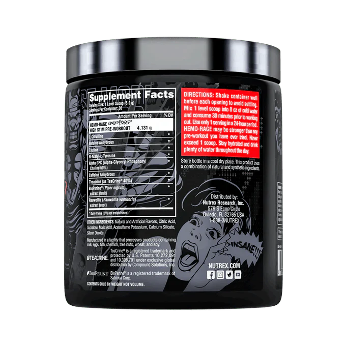 Nutrex Hemo-Rage Unleashed Pre Workout