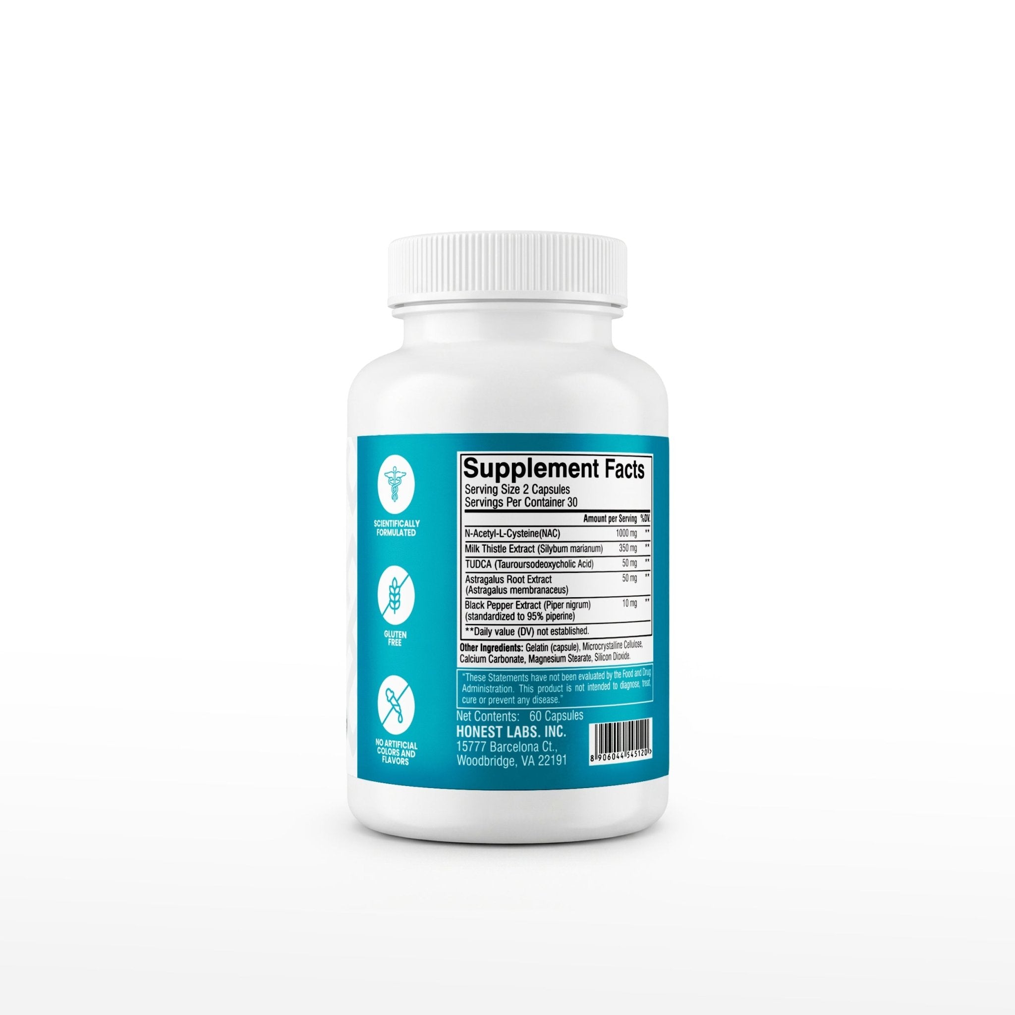Honest Labs Healthy Liver Support | 60 Capsules