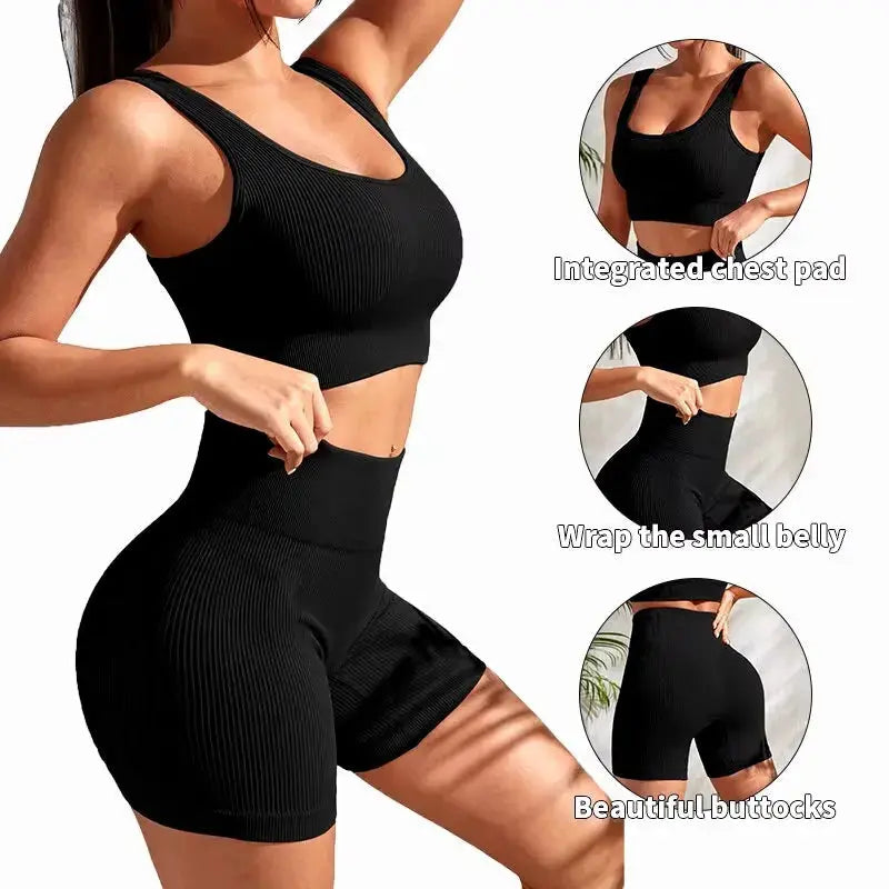 Seamless Yoga Flairé High Waist Workout Set