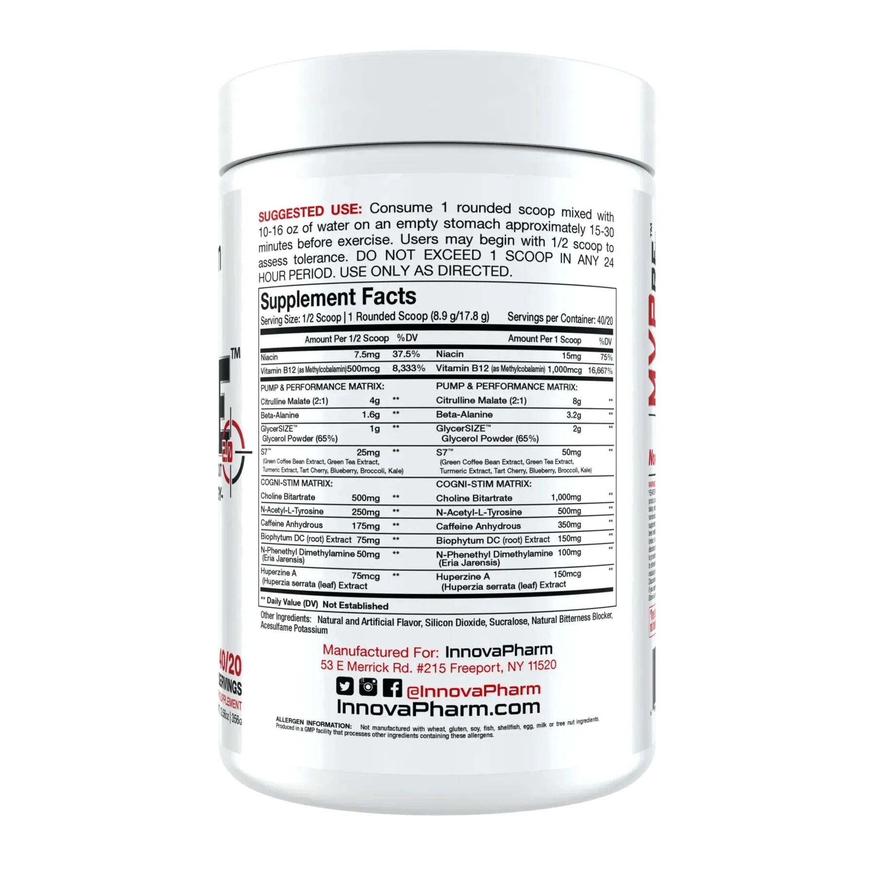 InnovaPharm MVPre 40/20 Servings