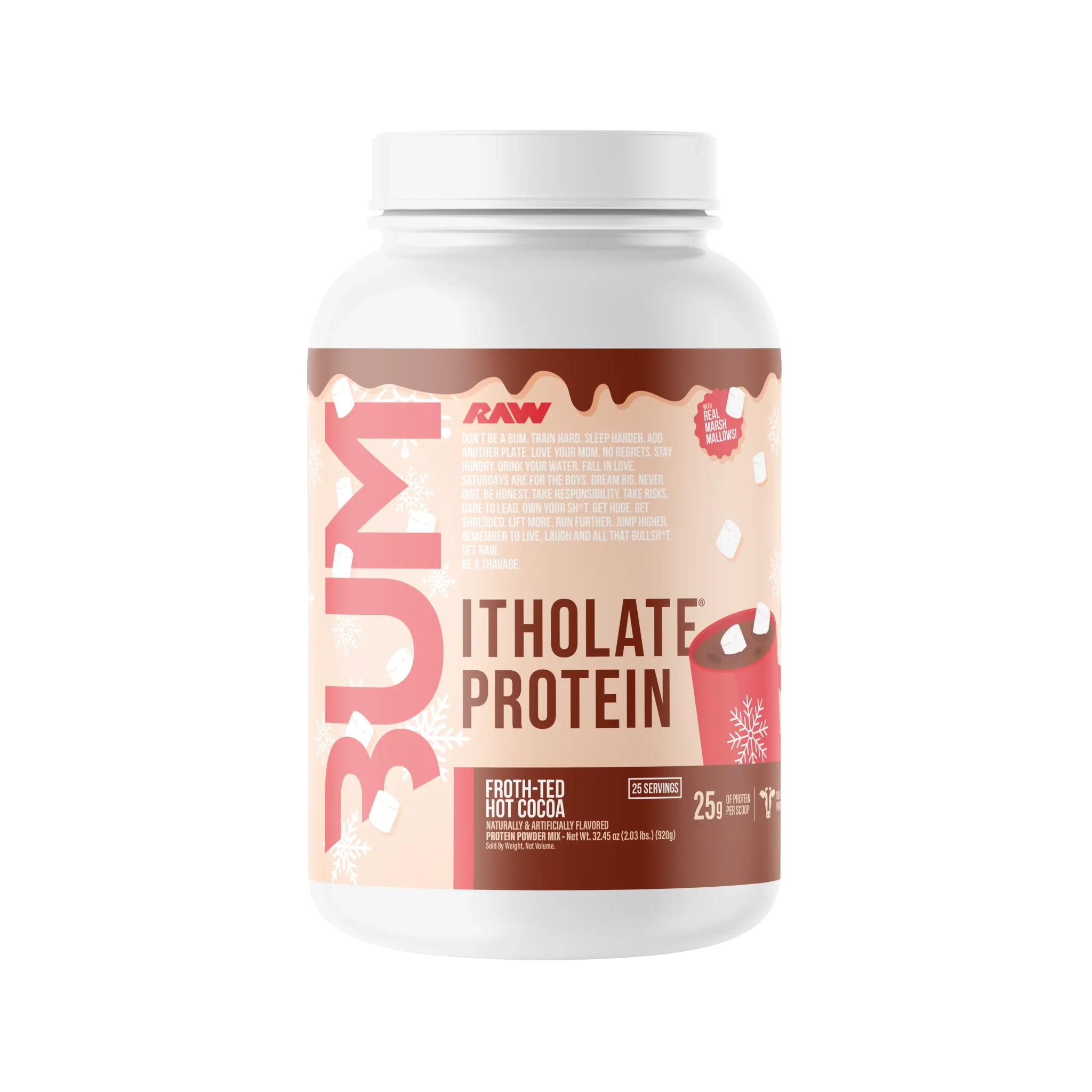 Raw Nutrition Bum Itholate Protein 25 Servs