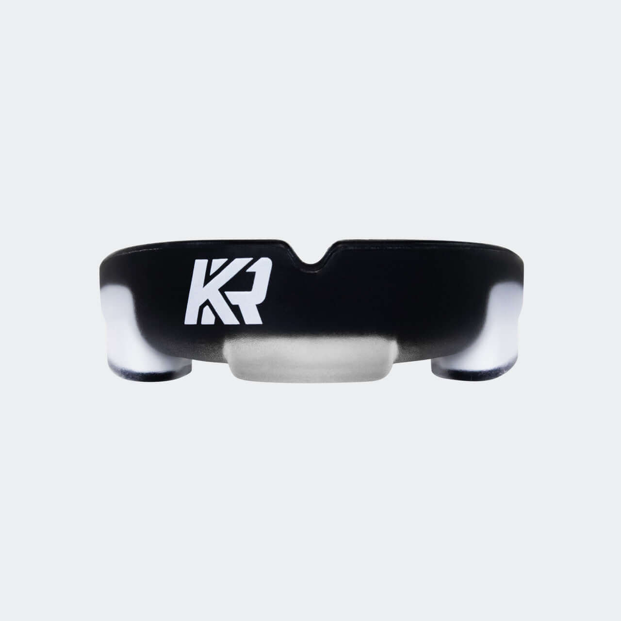 KRBON PRO SERIES MOUTHGUARD WITH CASE by Combat Corner showing front view in black and white.