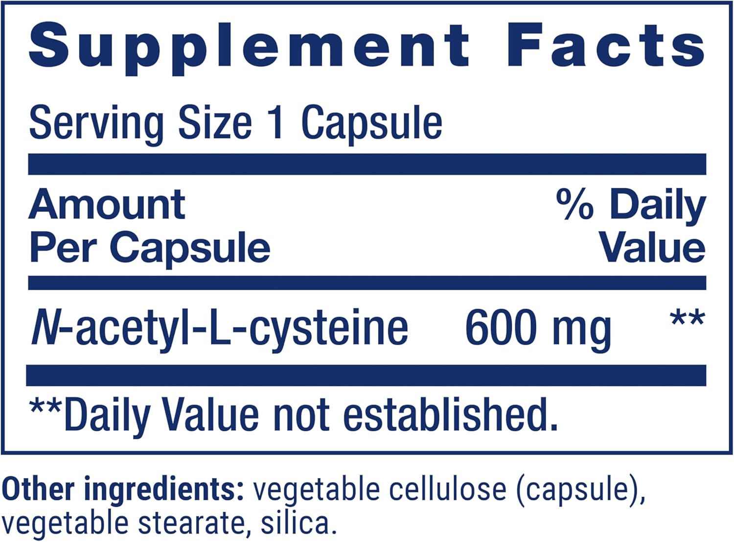 Life Extension  N-Acetyl-L-Cysteine, 600 mg, 60 capsules