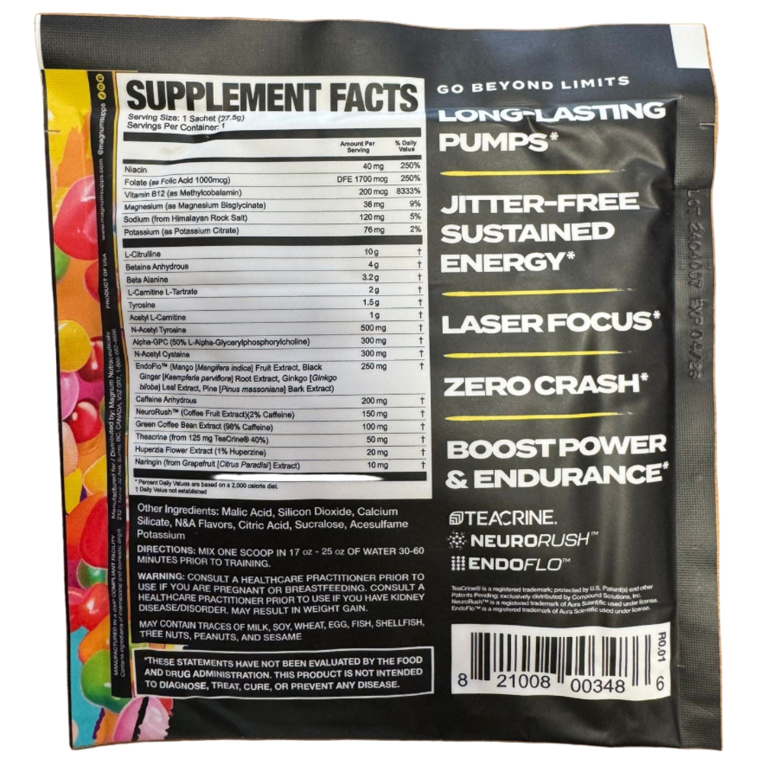 Limitless X 16 Fully Loaded Pre Workout -1 Servings