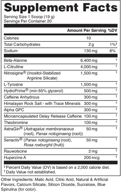 Bucked Up MOTHER BUCKER High-Stimulant Pre-Workout Formula