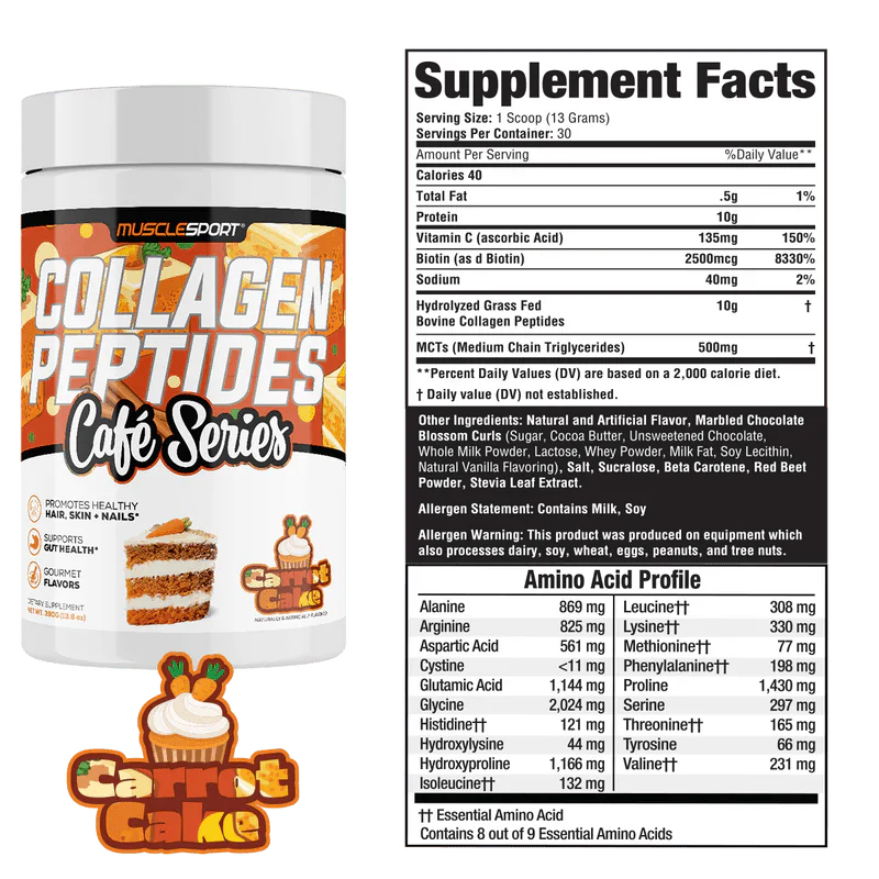 Muscle Sport Collagen Peptides Cafe Series