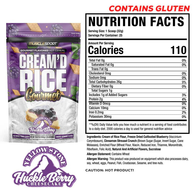 Musclesport Cream'd Rice Gourmet  - 25   Servings