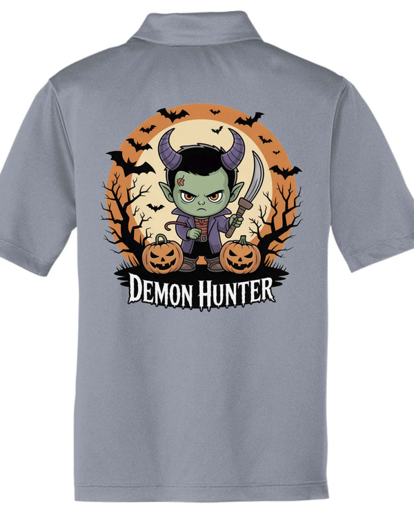 Demon Slayer Halloween Polo by Vellmara