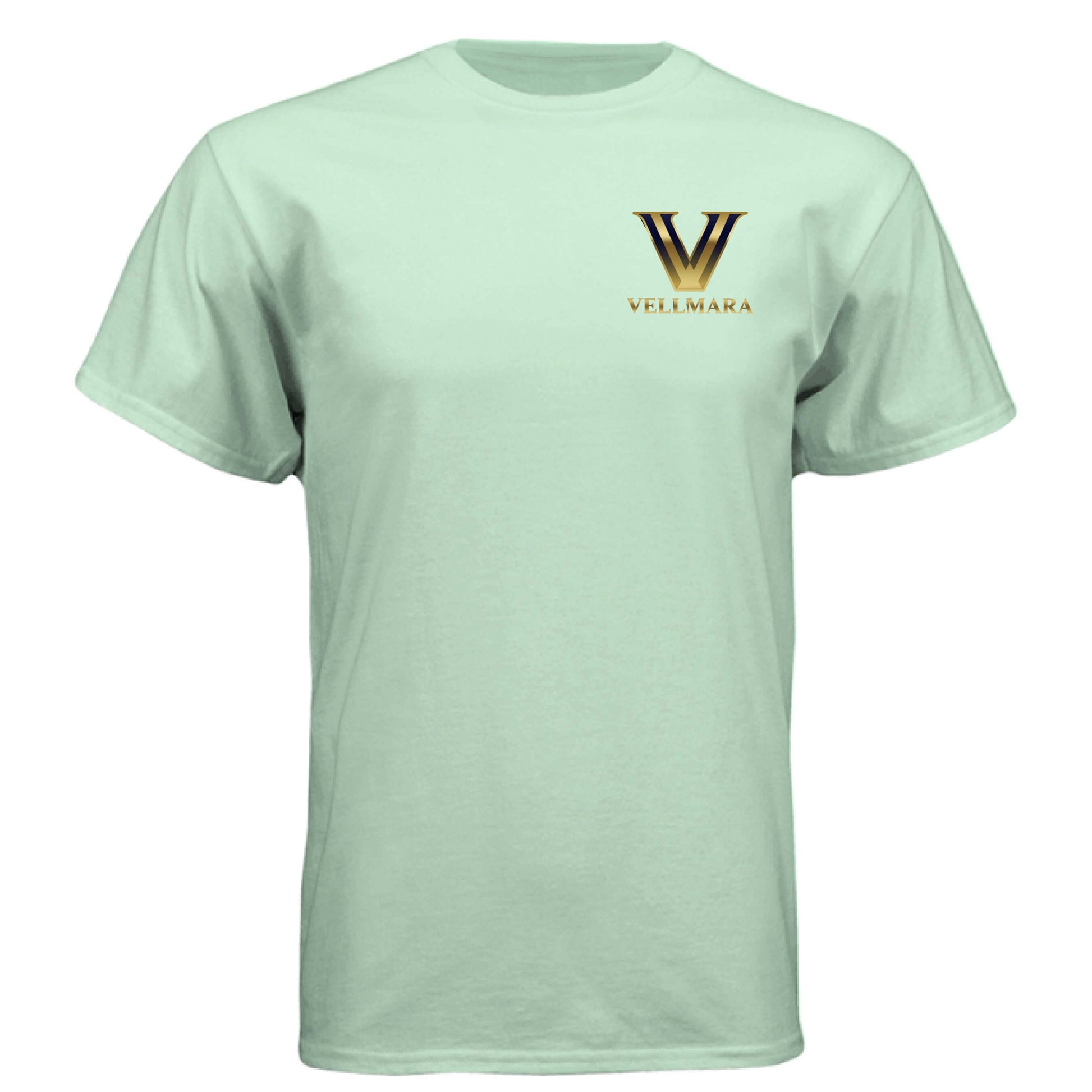Strong is My Side Hustle -Men's Soft Tee in mint green with VELMARA logo on chest.