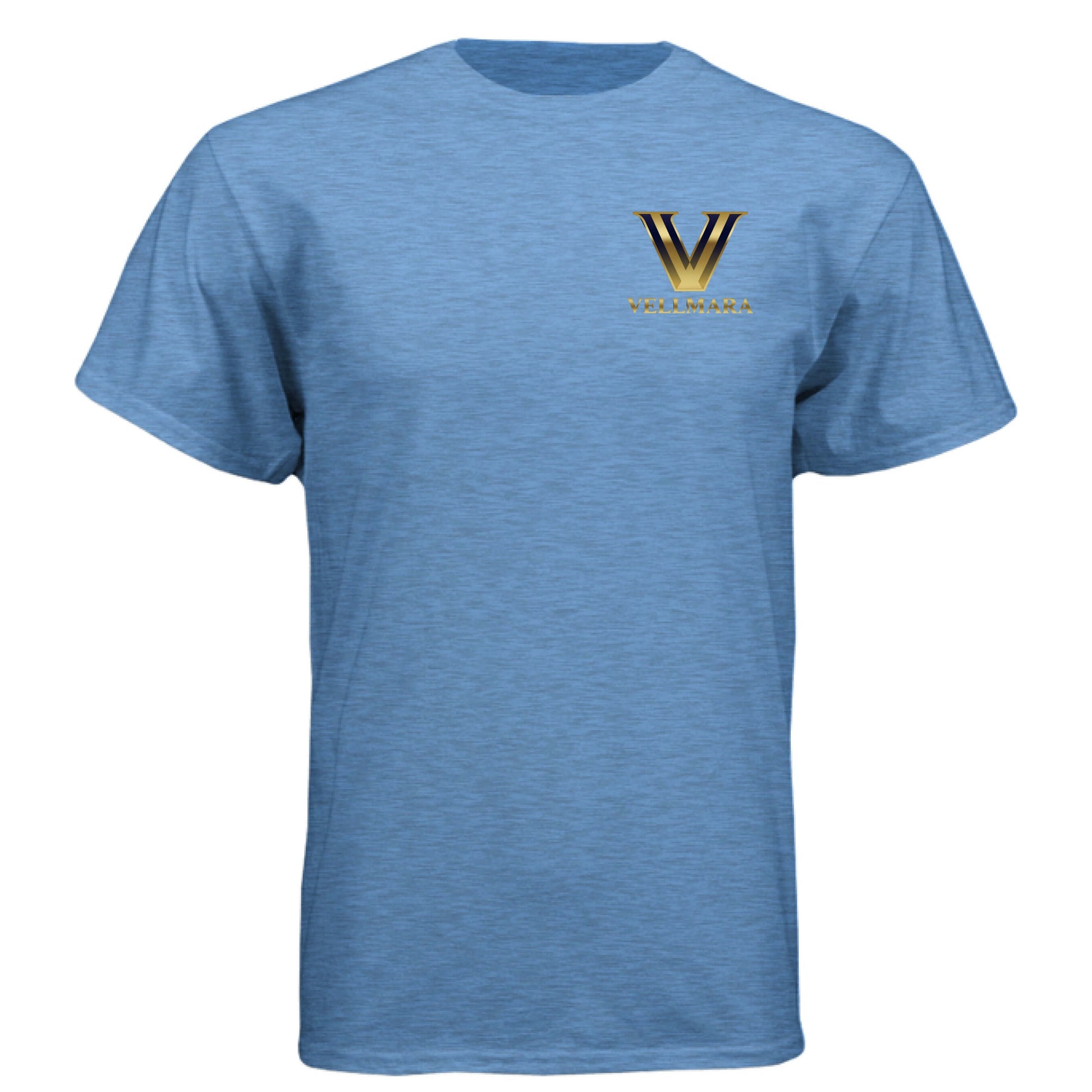 Strong is My Side Hustle -Men's Soft Tee in light blue with a stylish logo on the chest.