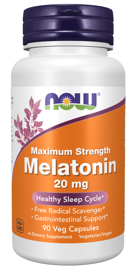 Now Melatonin 20 Mg 90 Capsules