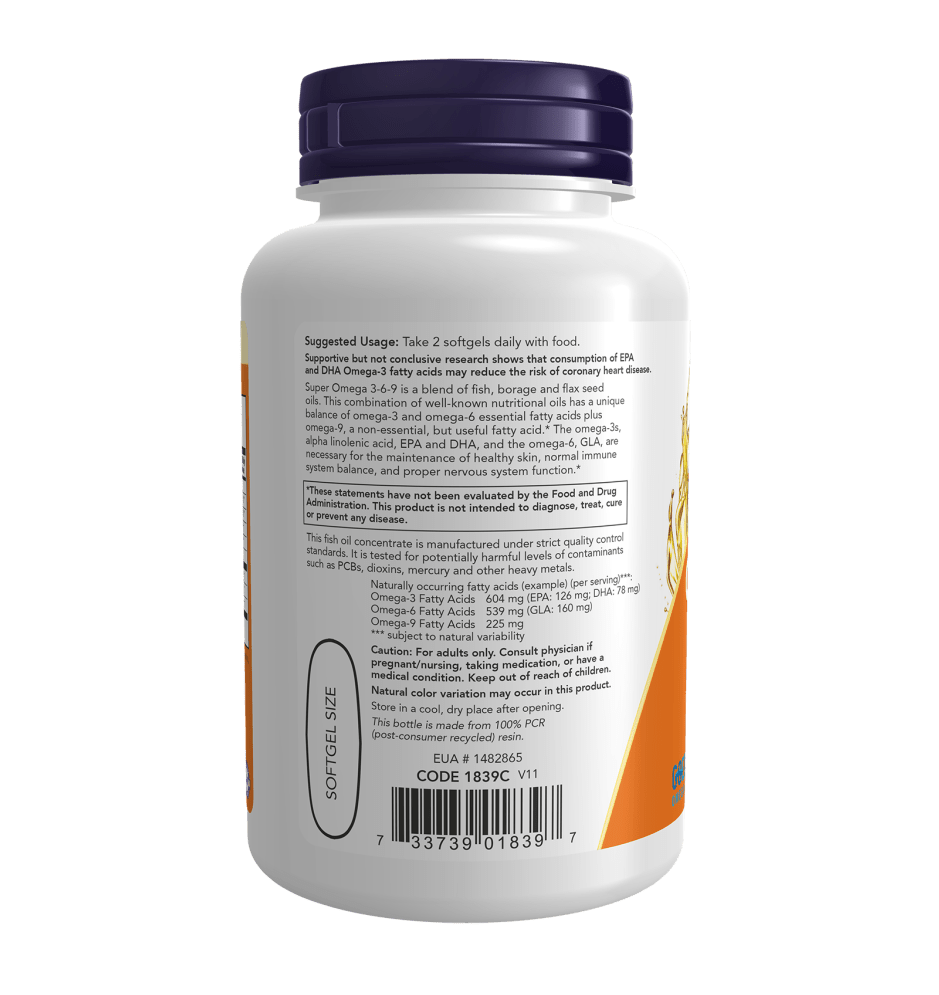 Now Super Omega 3-6-9 (90 Caps)