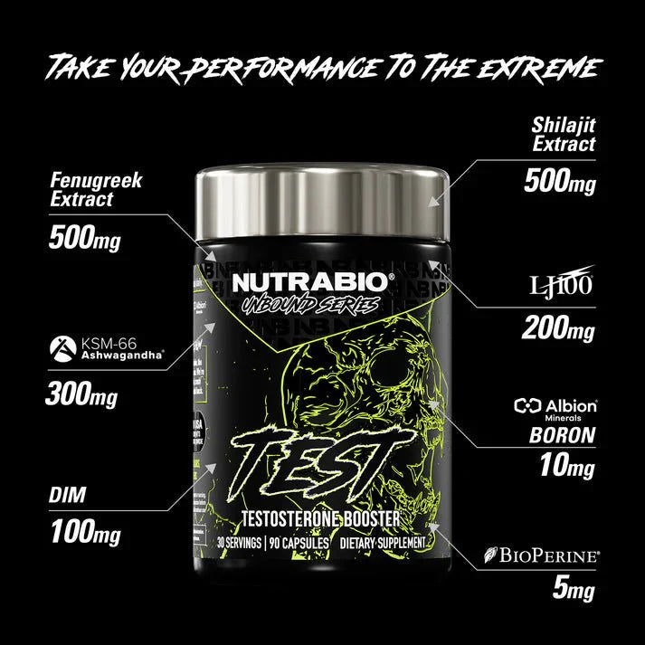 Nutrabio Unbound Series Test - 90 Capsules