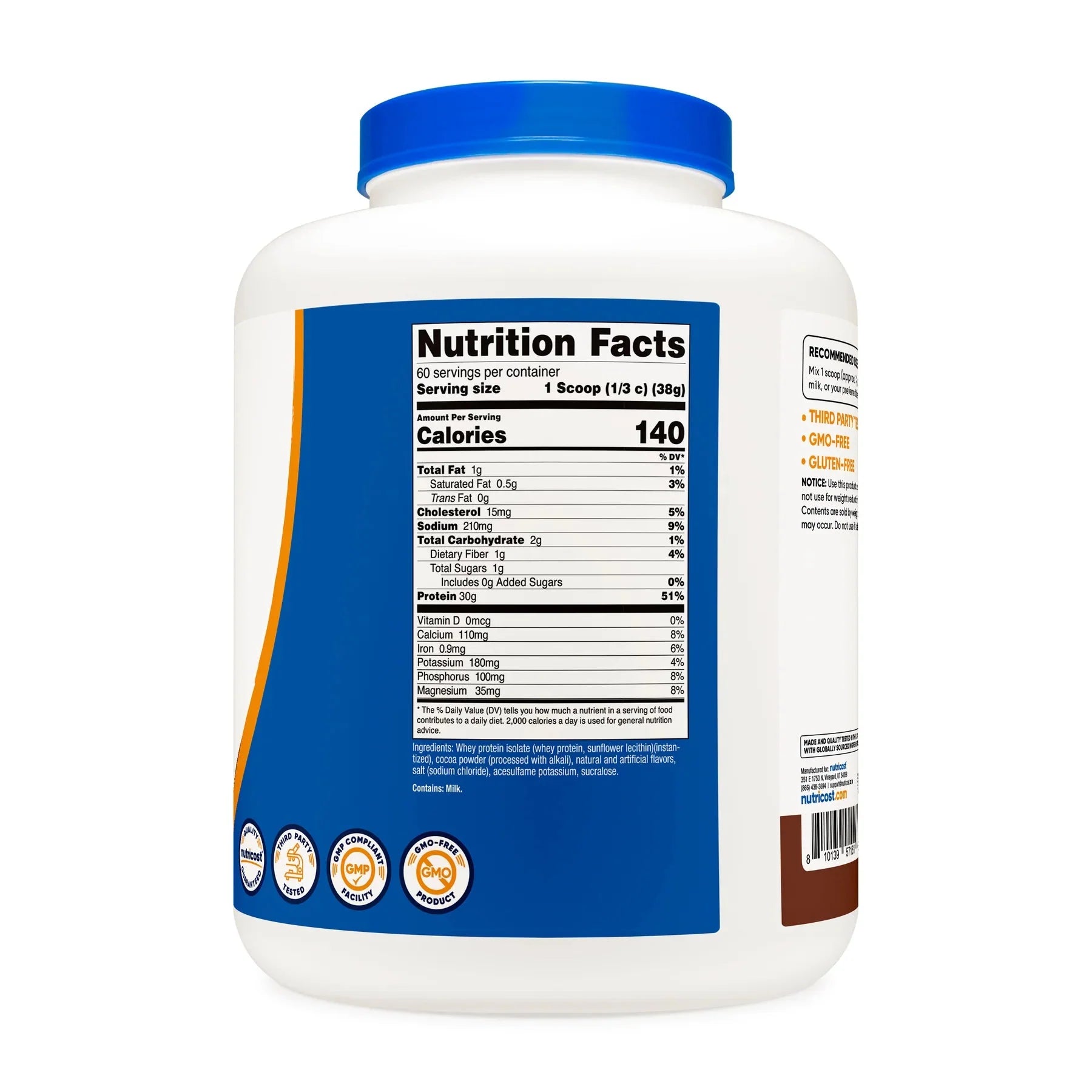 Nutricost Whey Protein Isolate 5 Lbs
