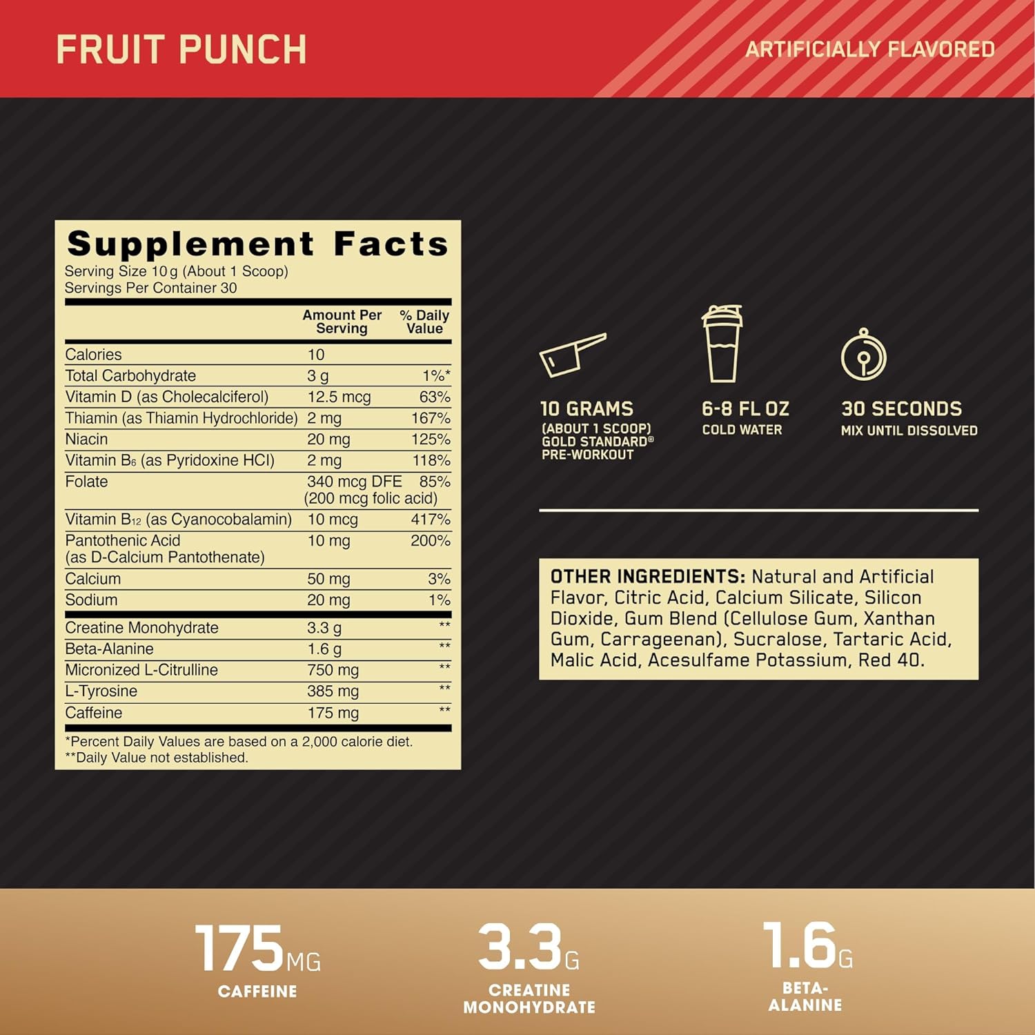 ON Gold Standard Pre-Workout 30 Servings