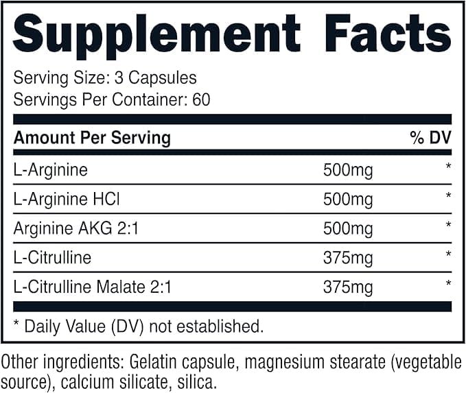 Primal Nitric Oxide Booster -180 Caps