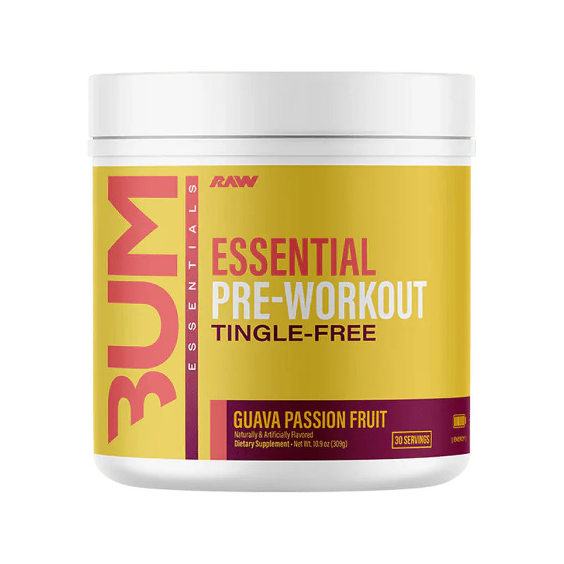 Raw Essential Pre Workout Tingle Free 30 Servings