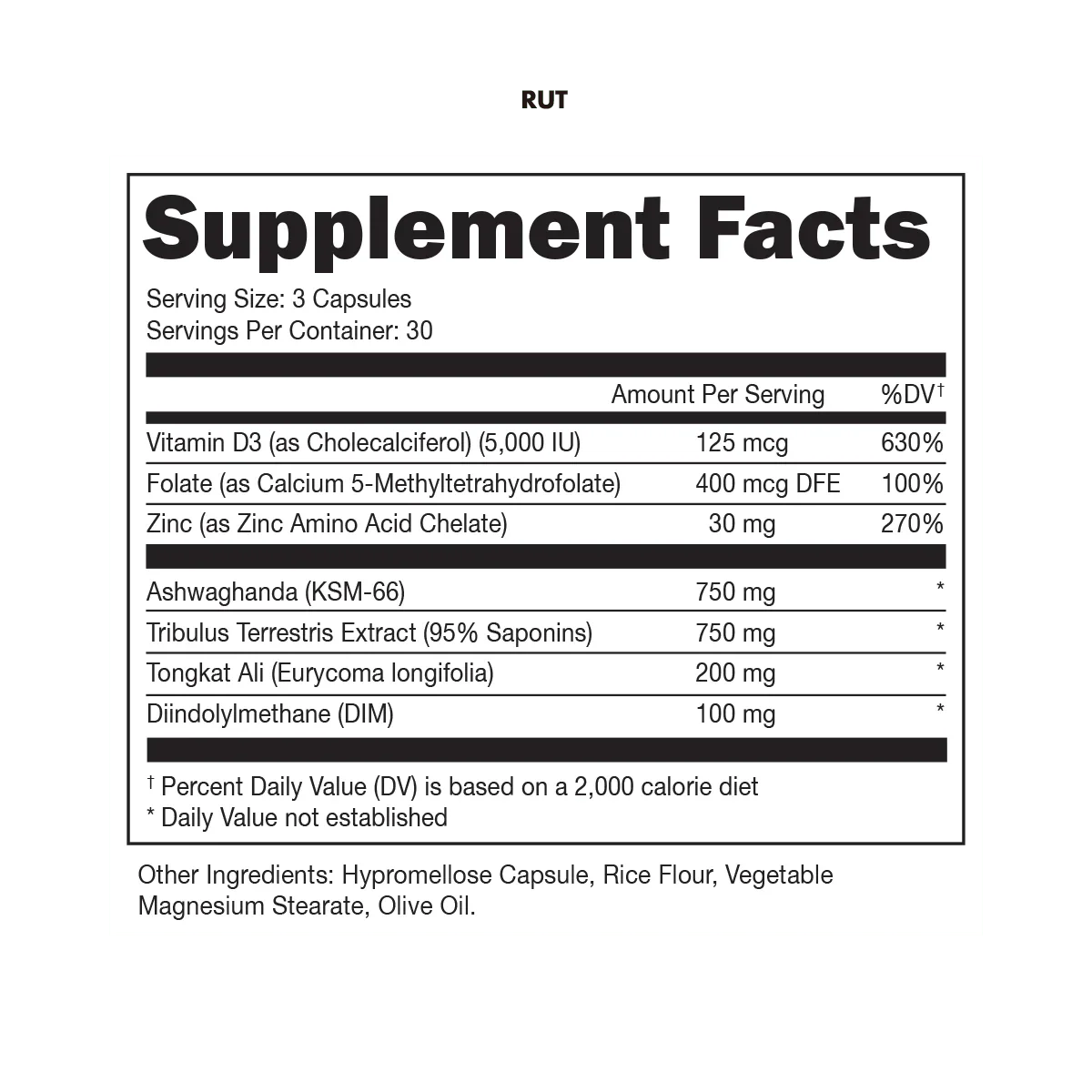 Bucked Up RUT Testosterone Booster