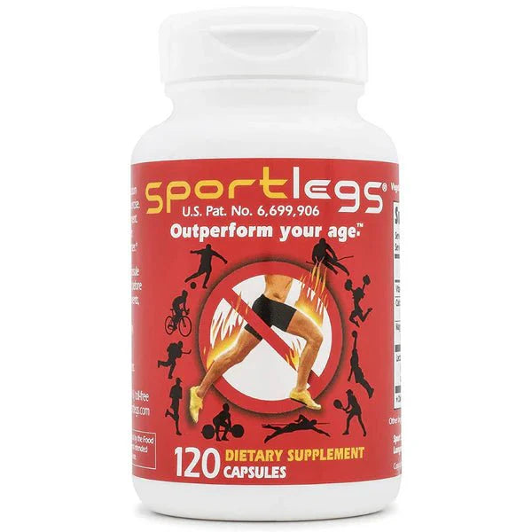 SportLegs Fast Fitness Boost Pre-Workout Lactic Acid Supplement, 120-Cap Bottle