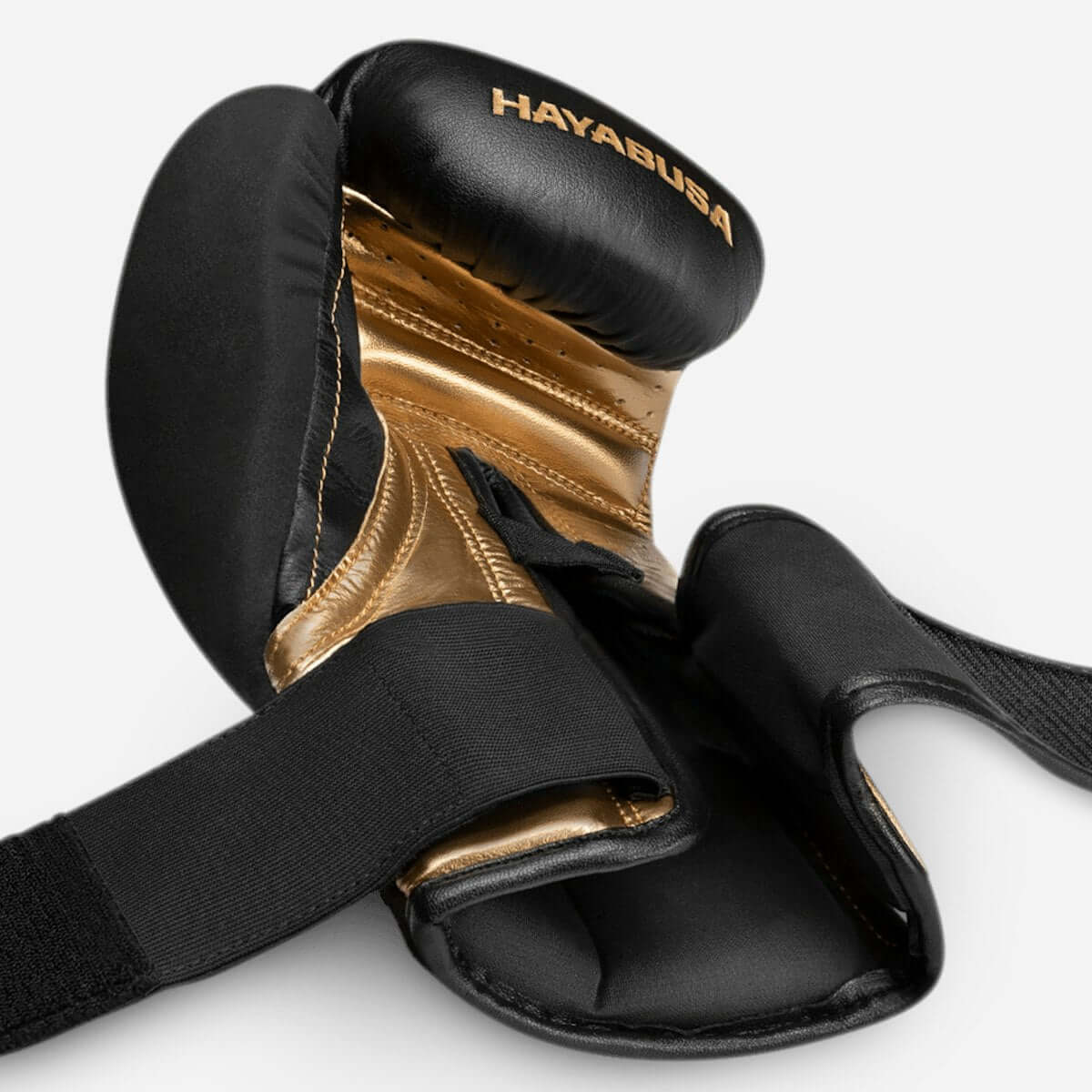 Hayabusa T3 Performance Boxing Gloves showing the interior design and straps for optimal wrist support.