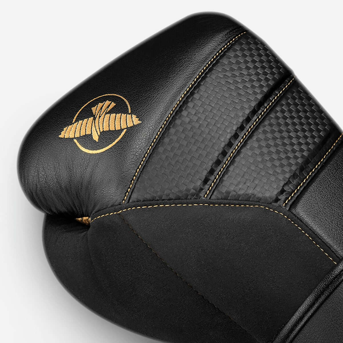Hayabusa T3 Performance Boxing Gloves close-up view showcasing its sleek design and detailed stitching.