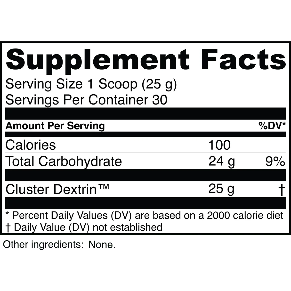 Transparent Labs Cyclic Dextrin Fast Acting Carb Powder
