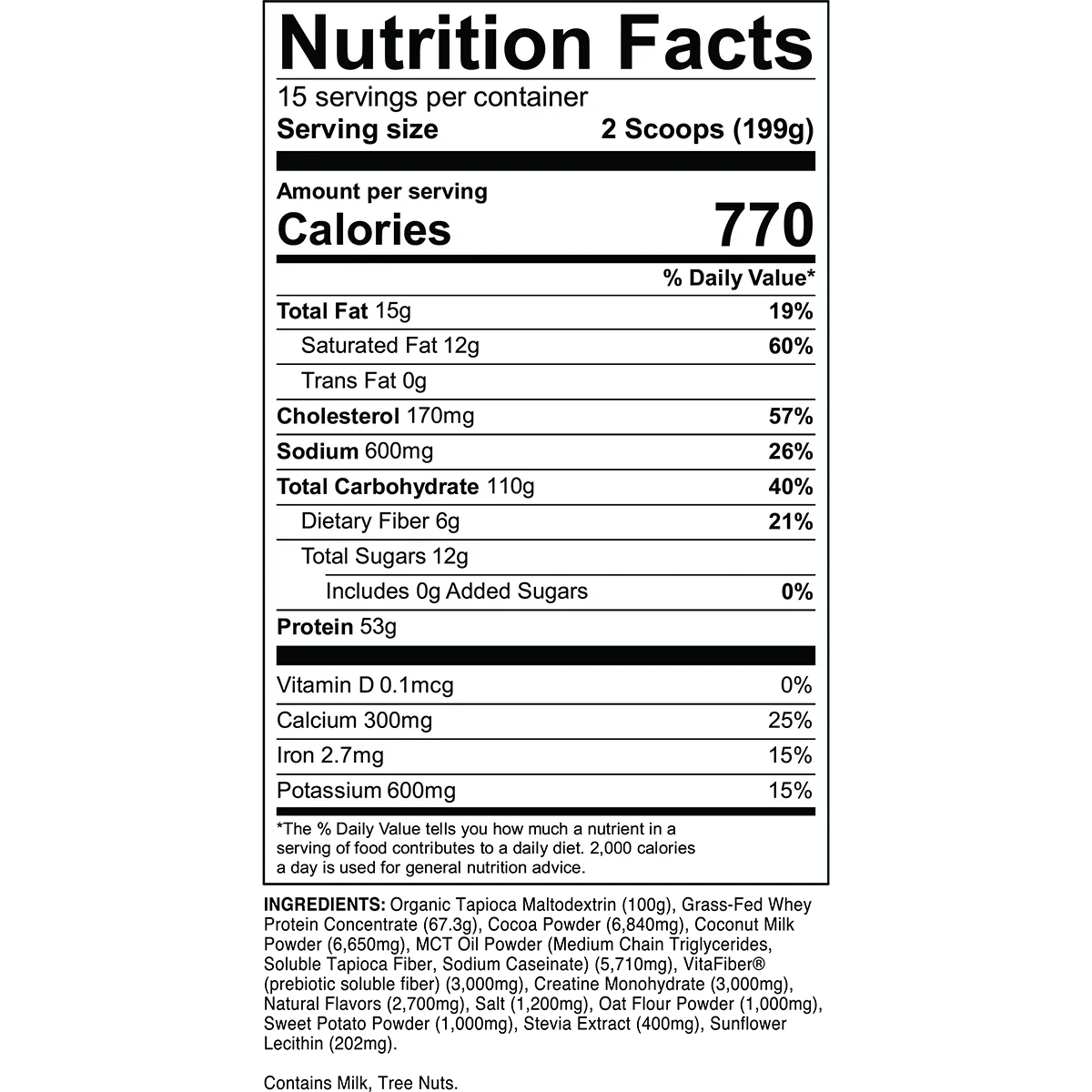 Transparent Labs Mass Gainer 6.18 Lbs