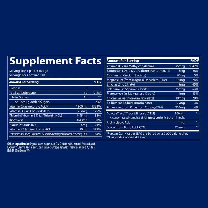Trace Minerals Power Pak Essential Nutrient Support -30 Packets
