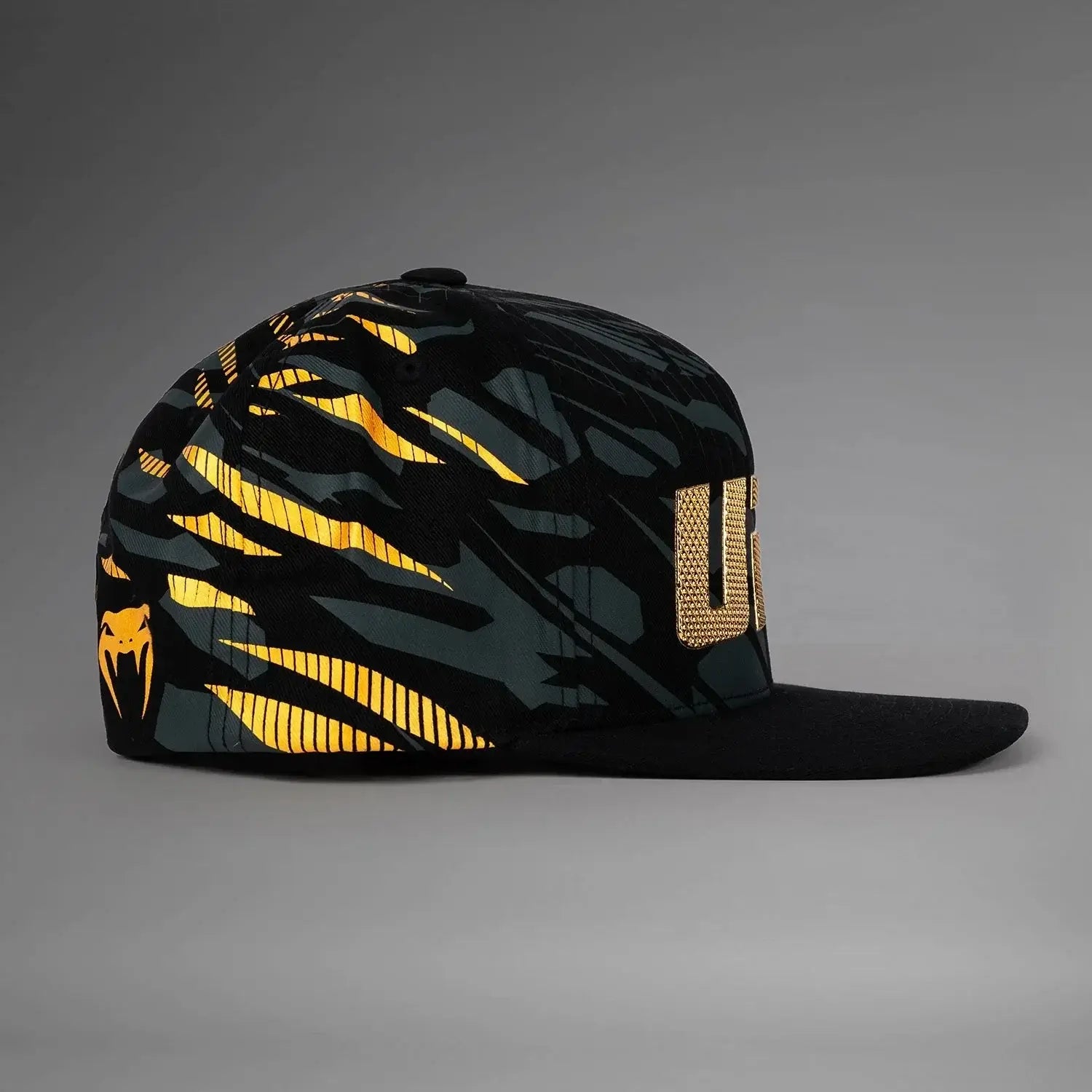 UFC Fusion Authentic Fight Night Snapback Hat side view featuring bold design and performance fabric.
