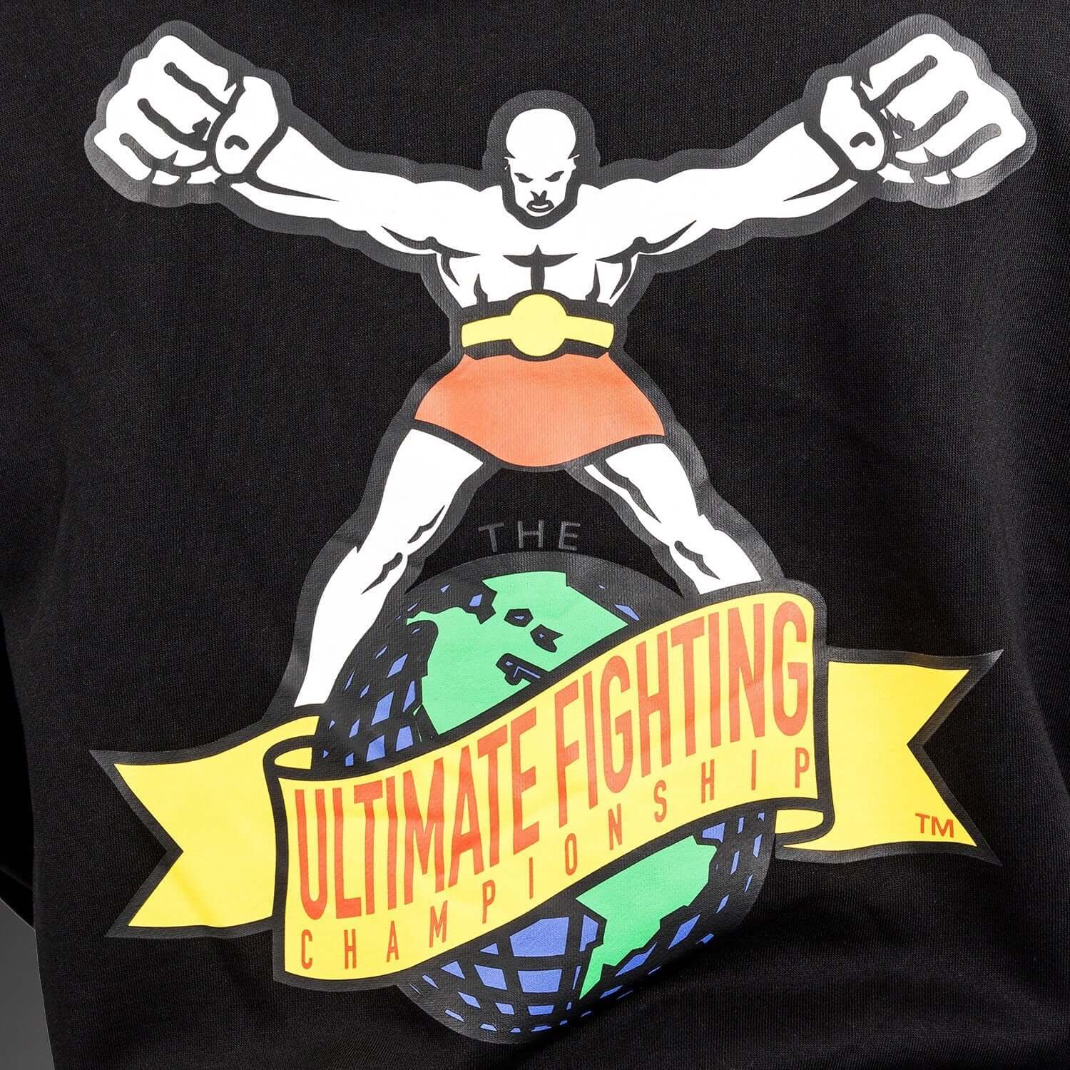 UFC Ulti-Man Competition Hoodie featuring the classic Ulti-Man logo and the Ultimate Fighting Championship branding.